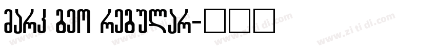 mark geo regular字体转换